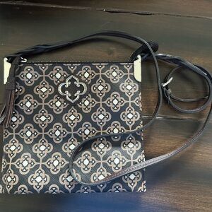 Brighton Renata Toledo crossbody Stylish Black and Brown Crossbody Bag